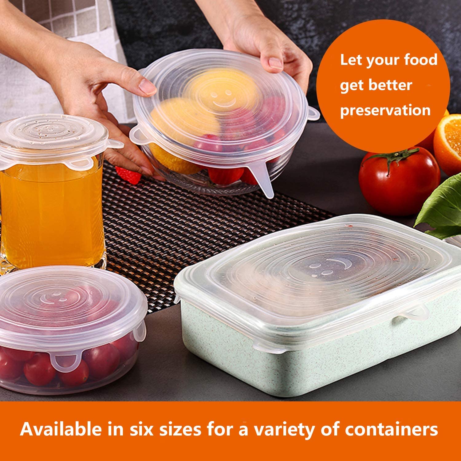 Factory direct sale silicone stretch lid food packaging lid